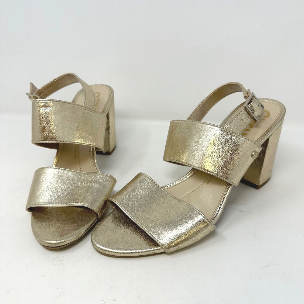 Circus by Sam Edelman Oliva Sandals Leather Metallic Gold 8